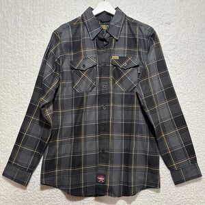 Dixxon Flannel Co The Flux FR Flannel Shirt Mens Medium Grey Plaid Flame Resista